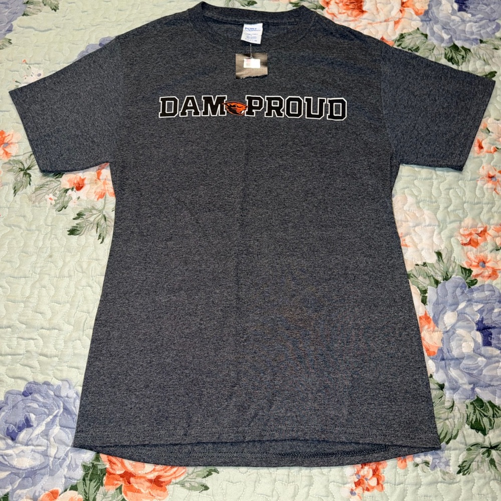 Dam Proud Men's Charcoal Tee